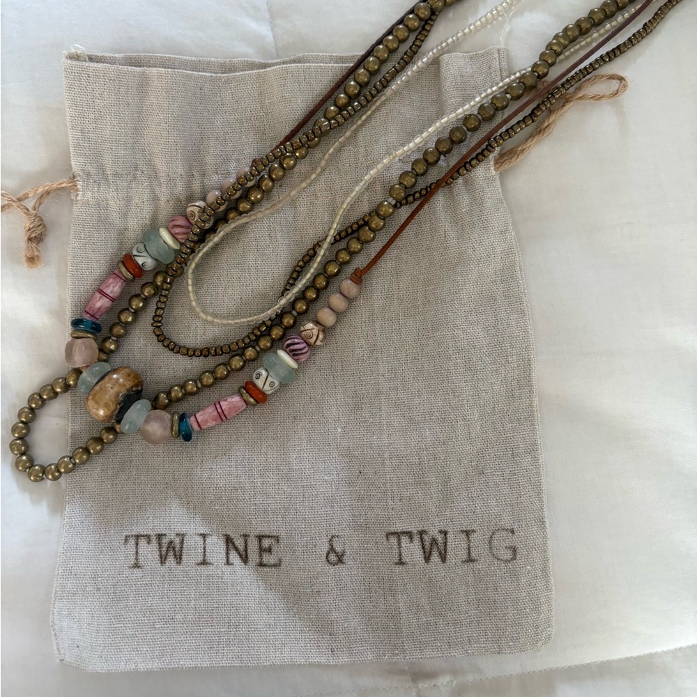 Canyon collection by Twine and Twig Beaded Necklace and Bracelet Set - Picture 3 of 4